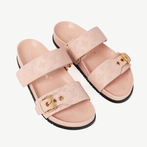 Louis Vuitton Bom Dia Light Pink Flat Comfort Sandal Mules